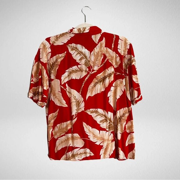 Forever 21 Hawaiian Shirt Floral Button Down Orange Size XS - Picture 2 of 7